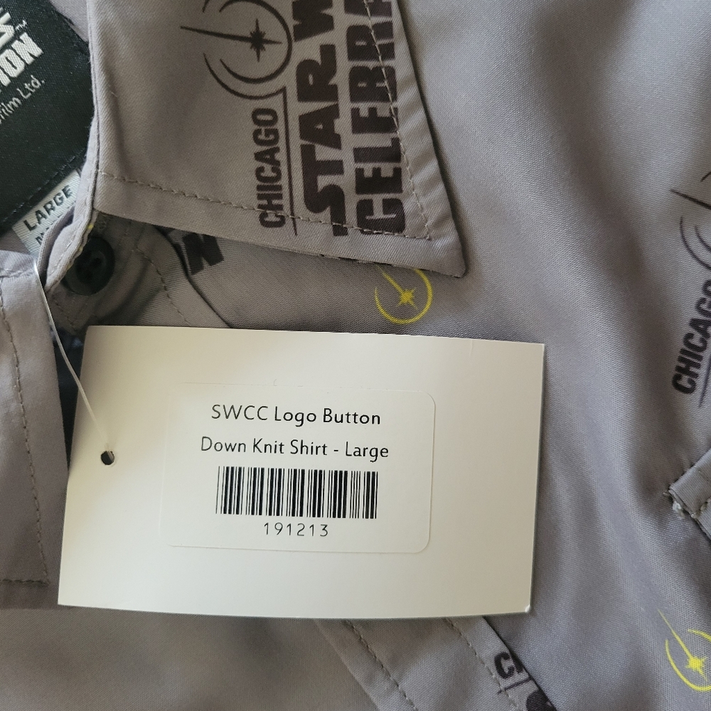 Star Wars Celebration 2019 Chicago Logo mens Shirt size: Large new With Tags